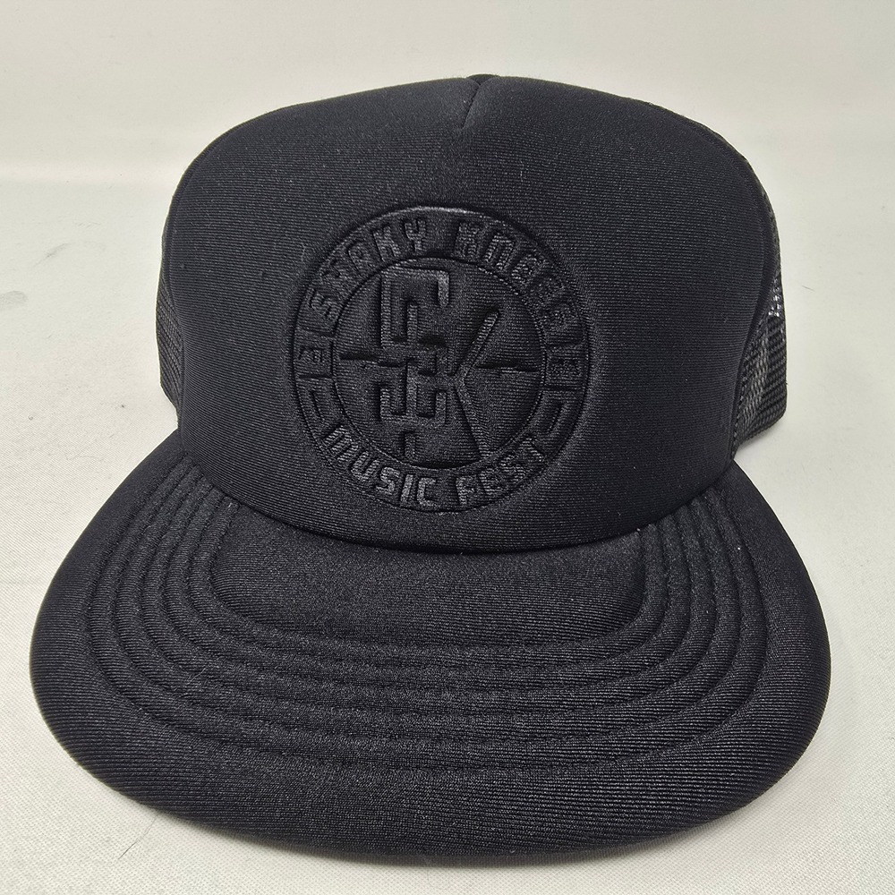 Shaky knees Black Trucker Hat Music Festival Logo‎ Snapback Mesh Back Men NEW